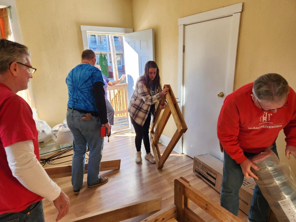 CCB Technology team members volunteering with Heavenly Peace