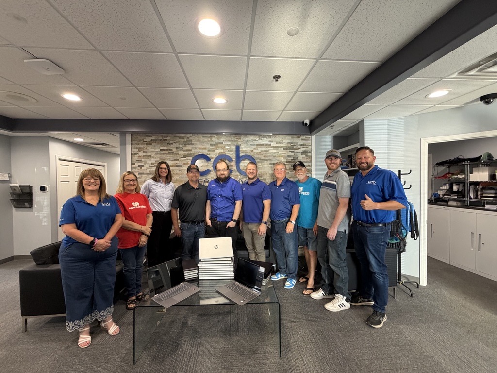 The CCB Technology team together in the CCB office