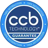 CCB Technology 100% satisfaction guarantee seal